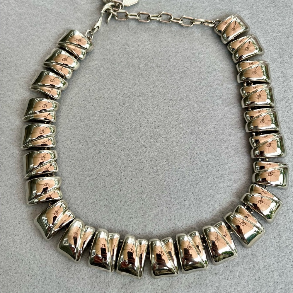 Doncaster Silver And Gold Statement Necklace - image 1